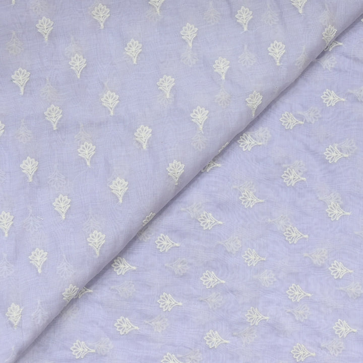 Premium Mul Chanderi Thread Embroidery Fabrics