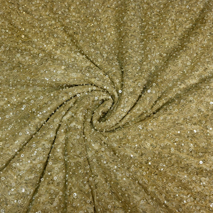 ✨ Shandley Lace Heavy Pearl &amp; Sequence Embroidery Fabrics