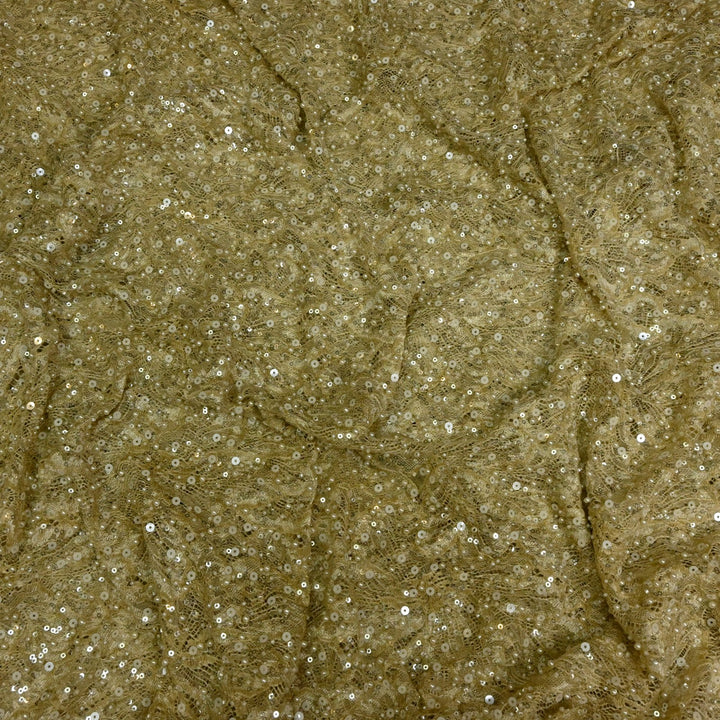 ✨ Shandley Lace Heavy Pearl &amp; Sequence Embroidery Fabrics