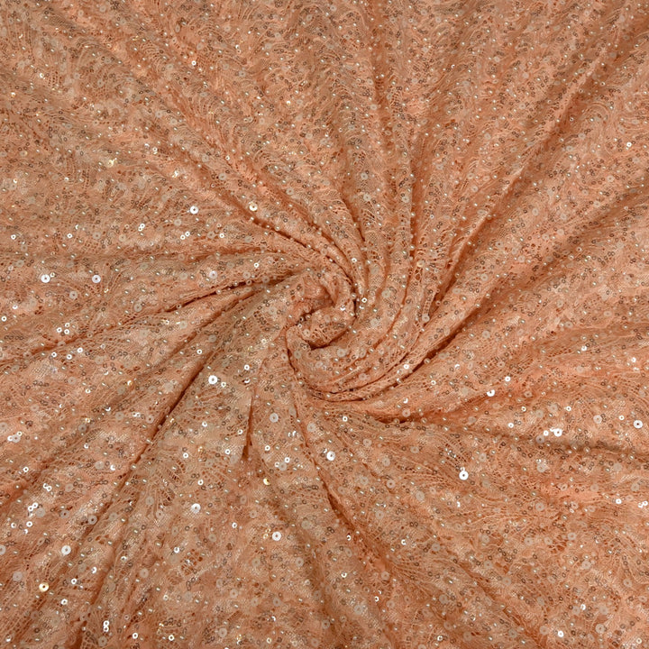 ✨ Shandley Lace Heavy Pearl &amp; Sequence Embroidery Fabrics