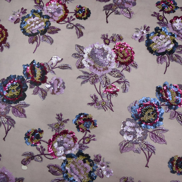Beautiful Imported Net Cut Dana & Sequins Embroidery Fabrics