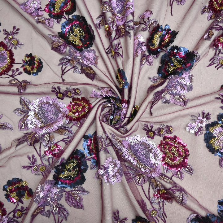 Beautiful Imported Net Cut Dana & Sequins Embroidery Fabrics