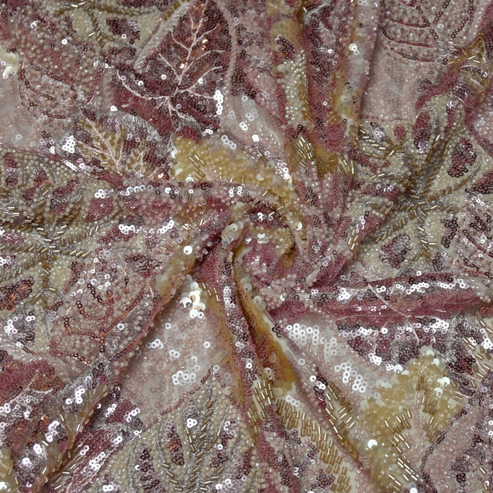 Beautiful Imported Net Cut Dana & Sequins Embroidery Fabrics