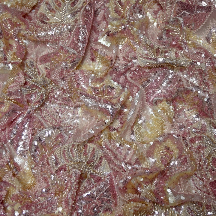 Beautiful Imported Net Cut Dana & Sequins Embroidery Fabrics