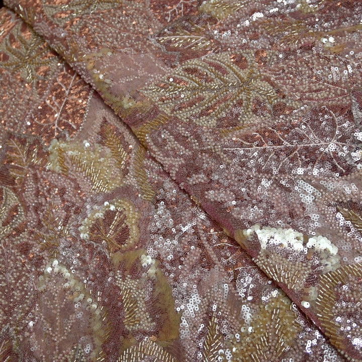 Beautiful Imported Net Cut Dana & Sequins Embroidery Fabrics