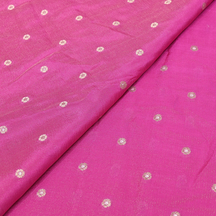 Banarasi Tissue Zari Jacquard Booti Fabric – Elegant Designer Woven Fabric - PS00881-6