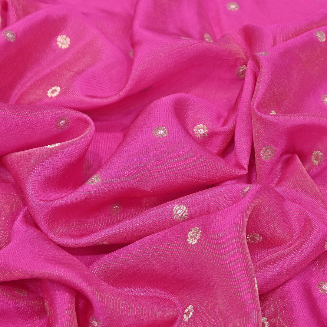 Banarasi Tissue Zari Jacquard Booti Fabric – Elegant Designer Woven Fabric - PS00881-6