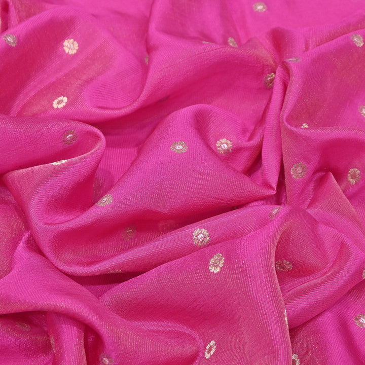 Banarasi Tissue Zari Jacquard Booti Fabric – Elegant Designer Woven Fabric - PS00881-6