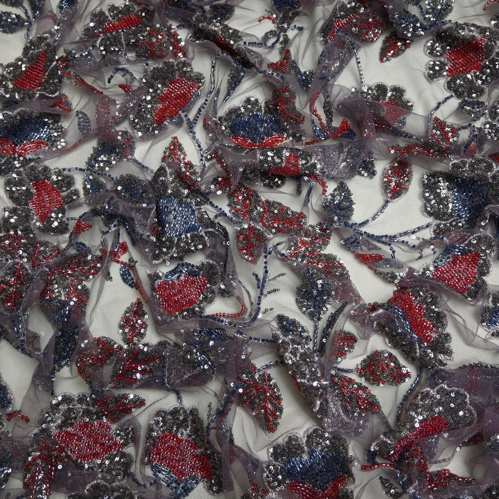 Beautiful Imported Net Cut Dana & Sequins Embroidery Fabrics