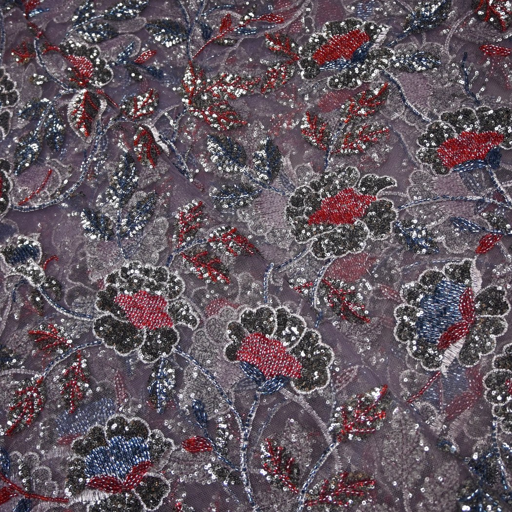 Beautiful Imported Net Cut Dana & Sequins Embroidery Fabrics