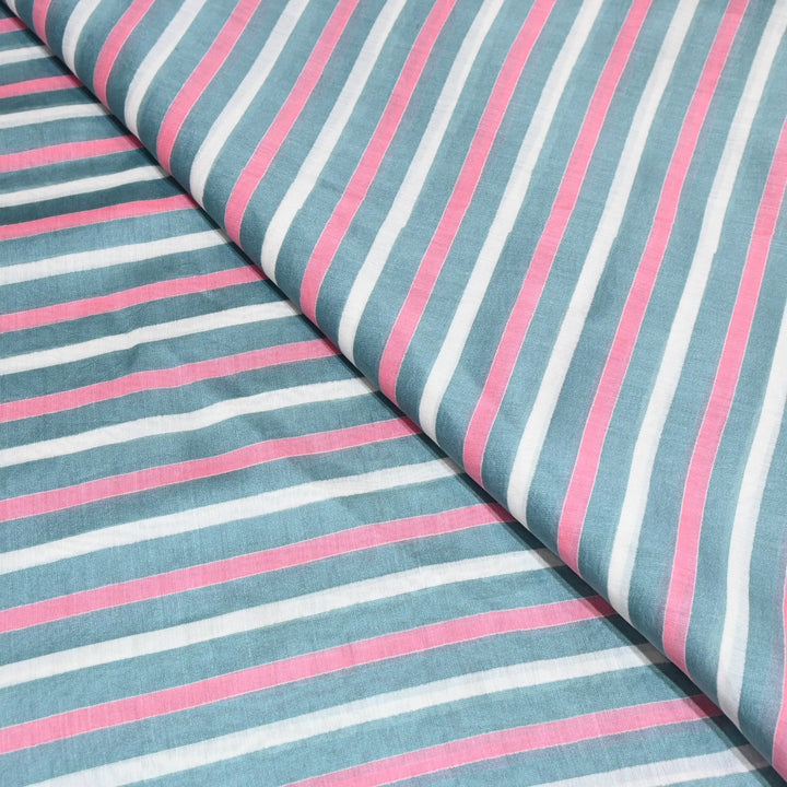 Silk Chanderi Digital Print Fabric – Elegant Designer Printed Fabric-001664-2