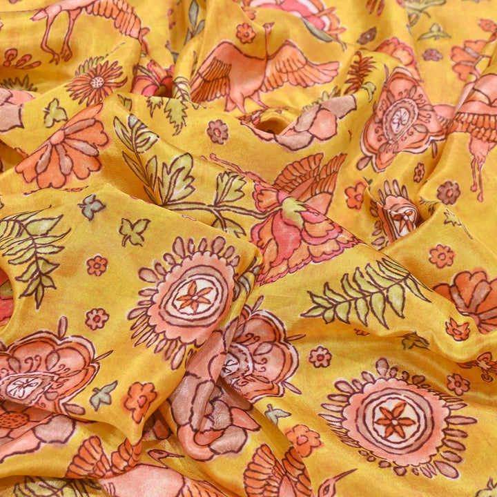 Viscose Crepe Digital Print | Designer Printed Fabric | 001166-07