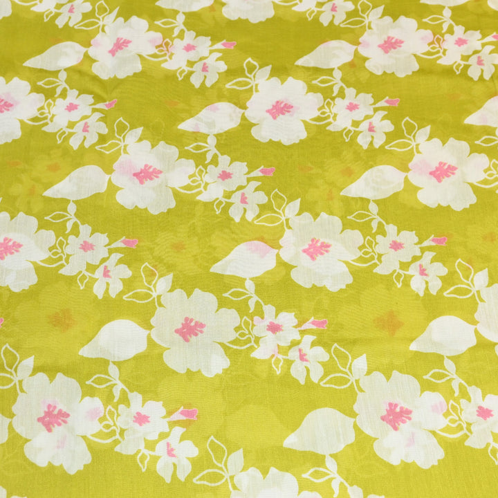 Silk Chanderi Digital Print Fabric – Elegant Designer Printed Fabric-001664-7