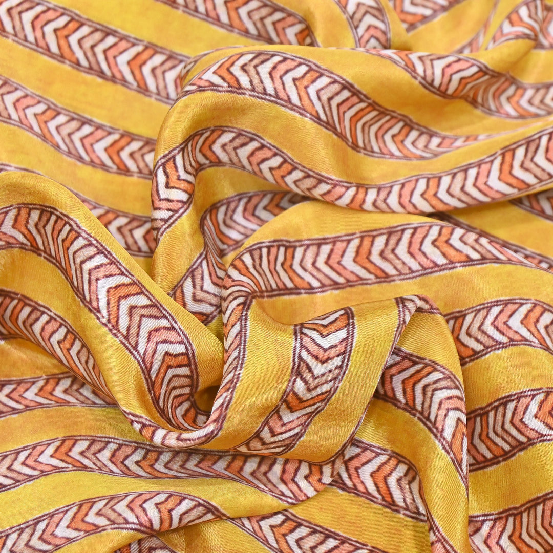 Viscose Crepe Digital Print | Designer Printed Fabric | 001166-08