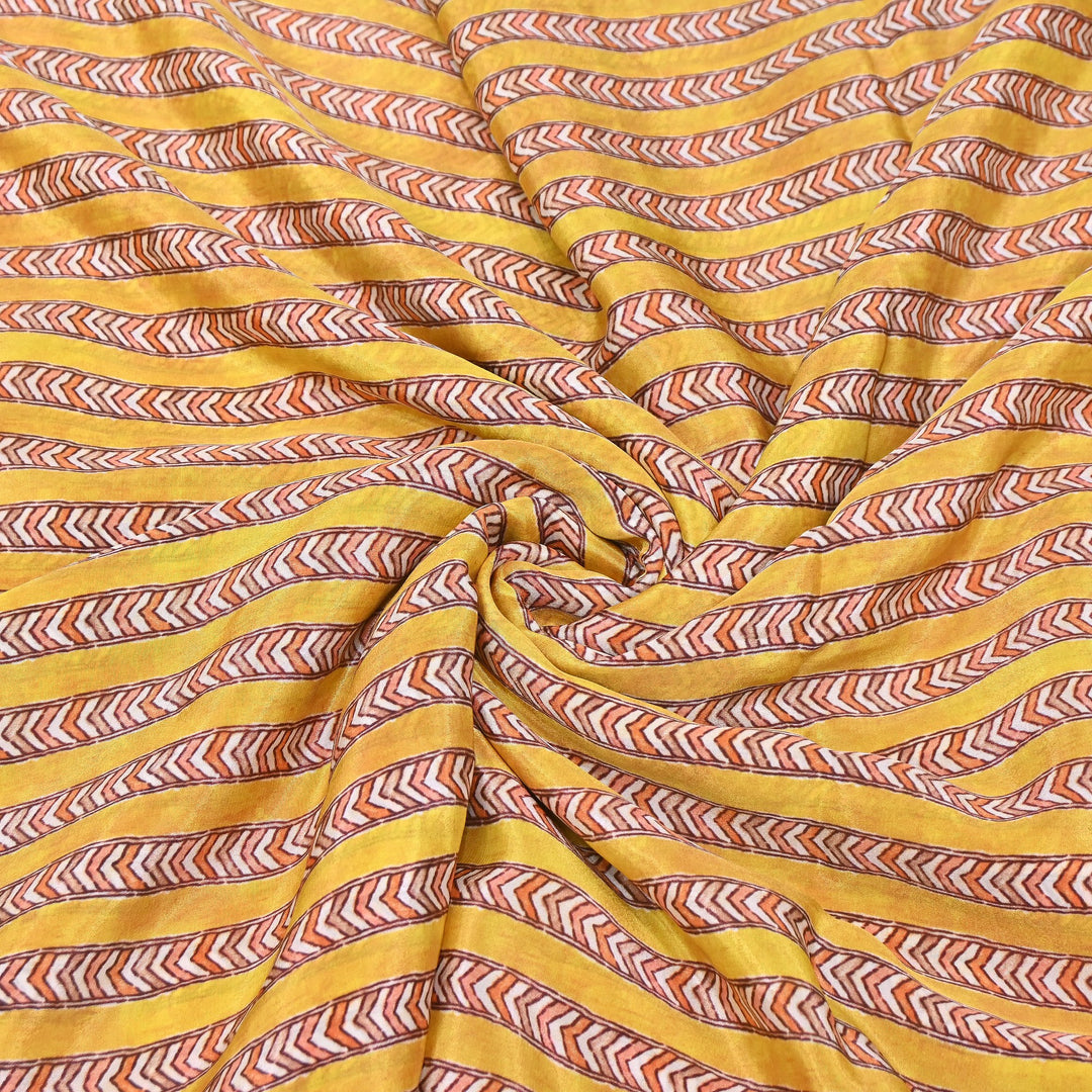 Viscose Crepe Digital Print | Designer Printed Fabric | 001166-08
