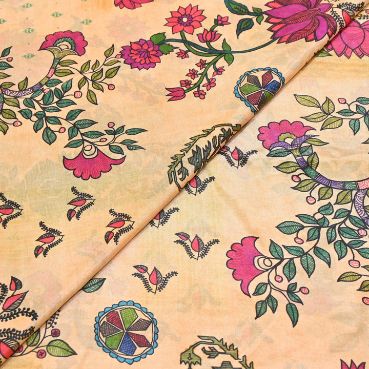 Viscose Crepe Digital Print | Designer Printed Fabric | 001166-09