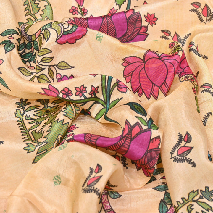 Viscose Crepe Digital Print | Designer Printed Fabric | 001166-09
