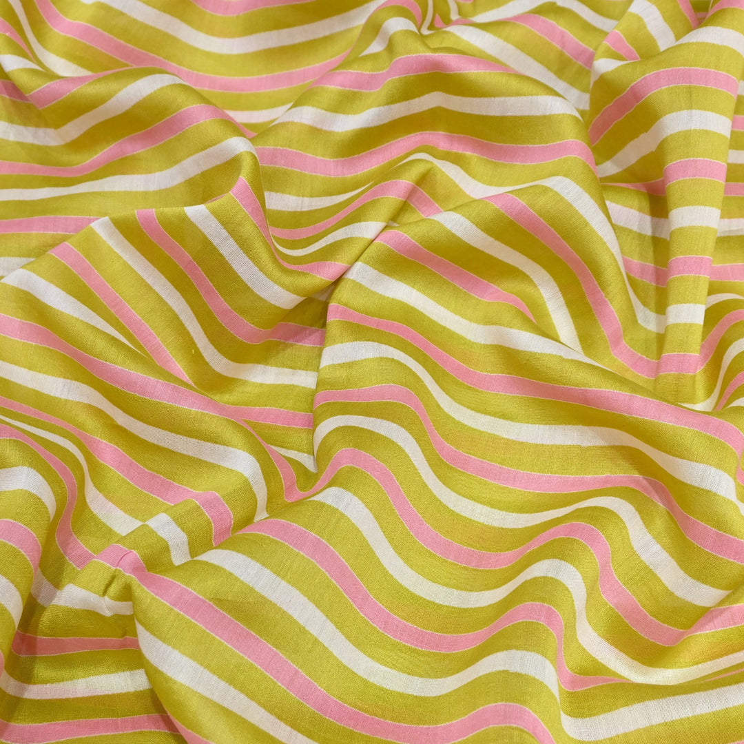 Silk Chanderi Digital Print Fabric – Elegant Designer Printed Fabric-001664-8