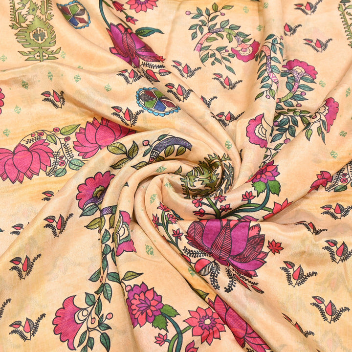 Viscose Crepe Digital Print | Designer Printed Fabric | 001166-09