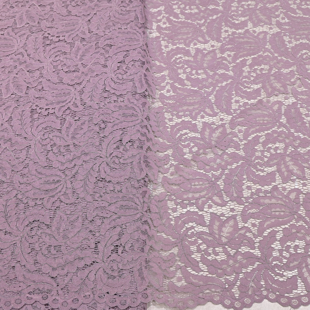 Premium Cord Lace Fabric – Elegant Floral Pattern Designer fabric - AT05826-9