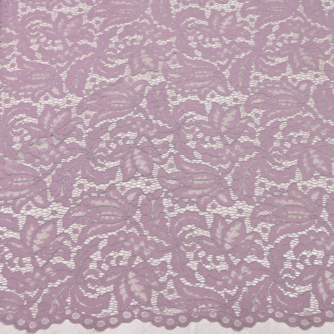 Premium Cord Lace Fabric – Elegant Floral Pattern Designer fabric - AT05826-9