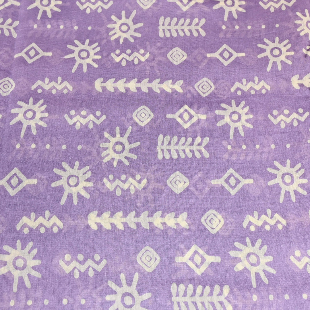 Silk Chanderi Digital Print Fabric – Elegant Designer Printed Fabric-001664-12