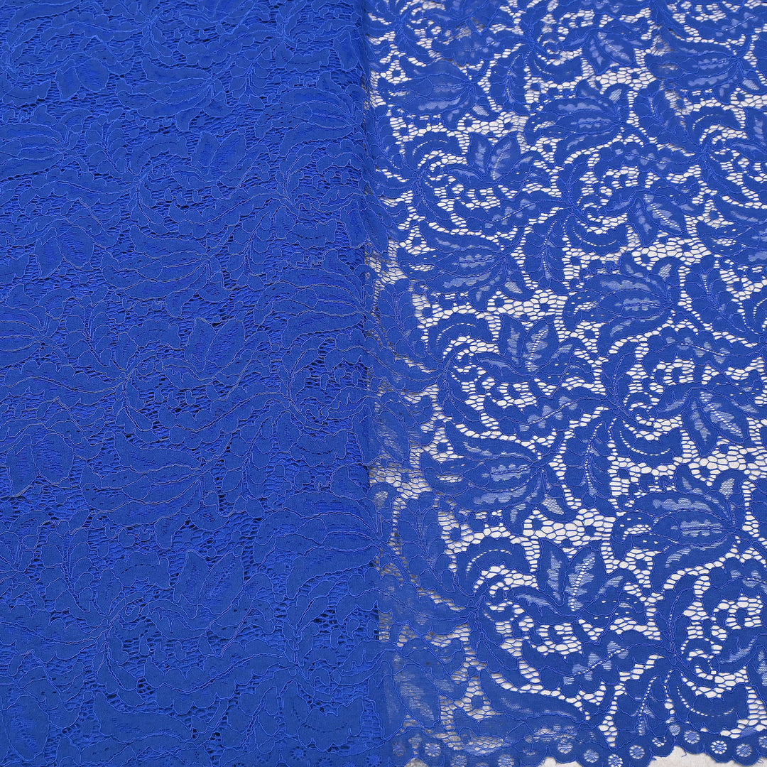 Premium Cord Lace Fabric – Elegant Floral Pattern Designer fabric - AT05826-10