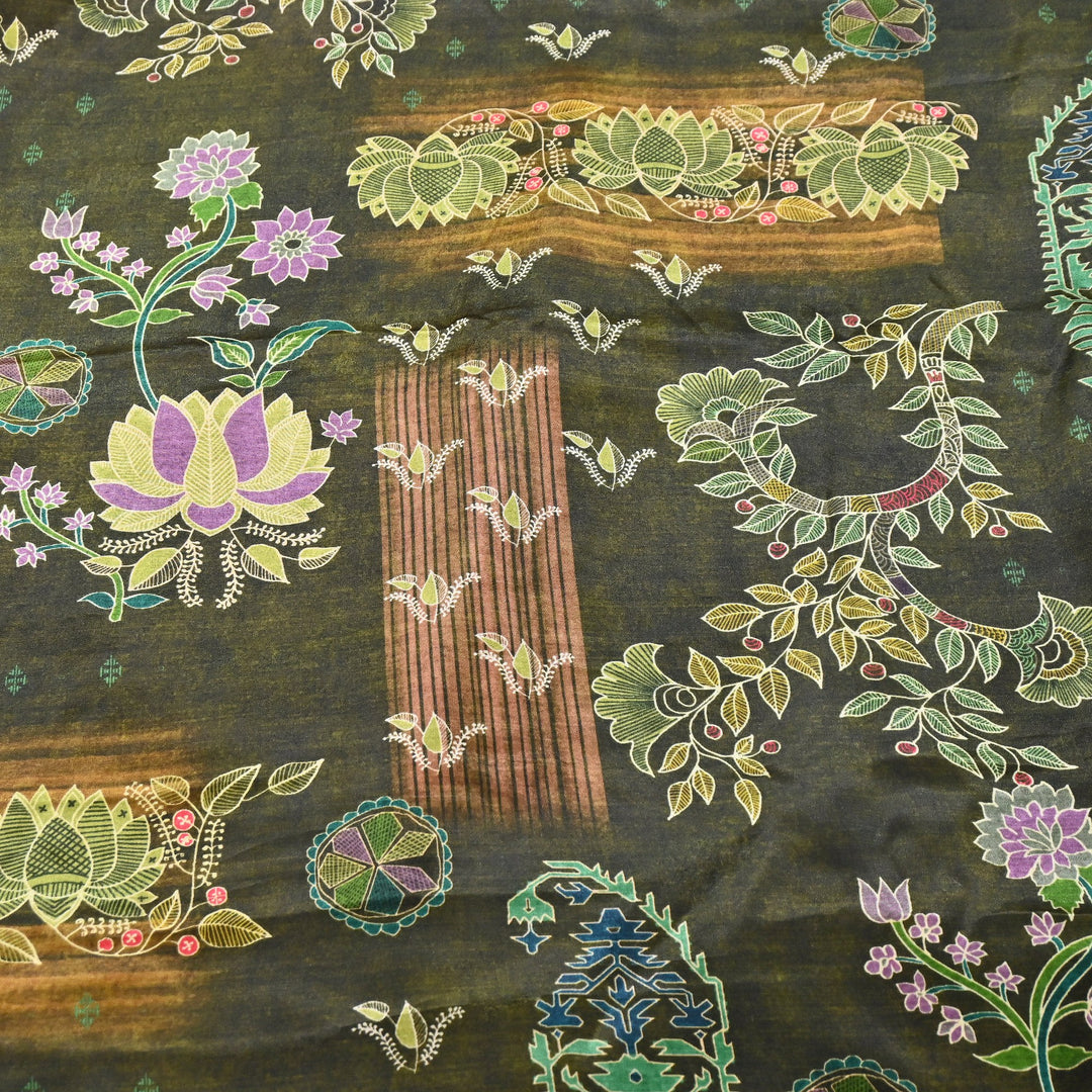 Viscose Crepe Digital Print | Designer Printed Fabric | 001166-03