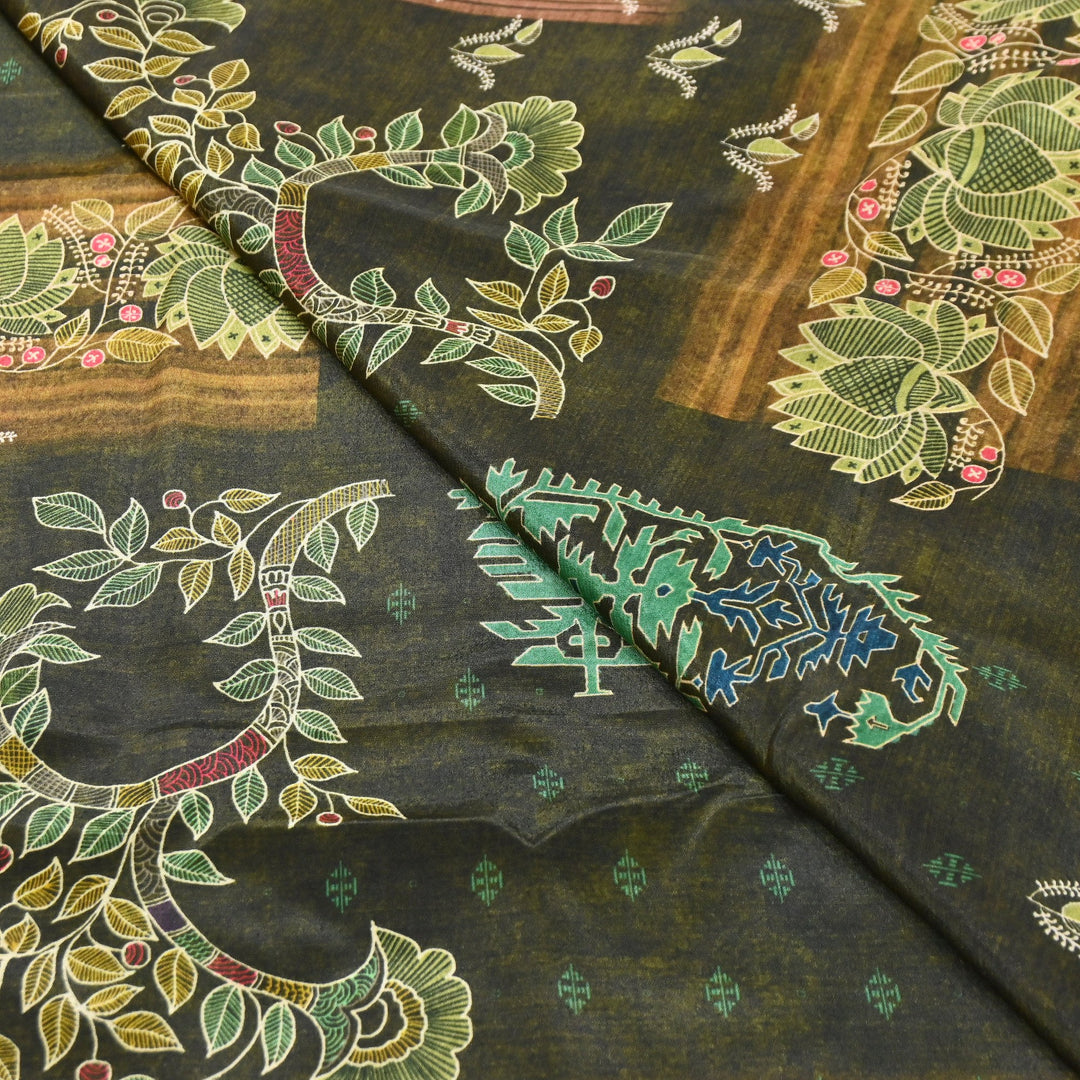 Viscose Crepe Digital Print | Designer Printed Fabric | 001166-03