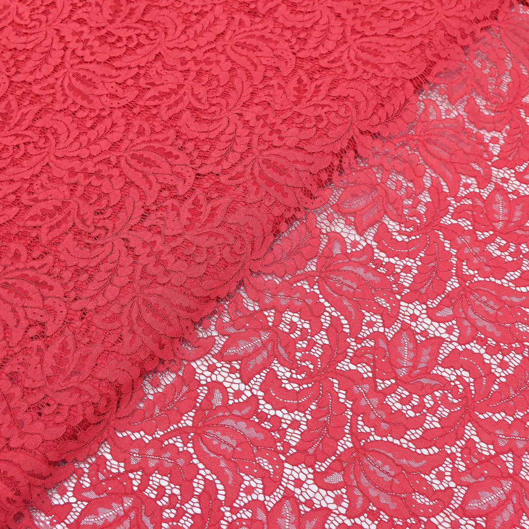 Premium Cord Lace Fabric – Elegant Floral Pattern Designer fabric - AT05826-11