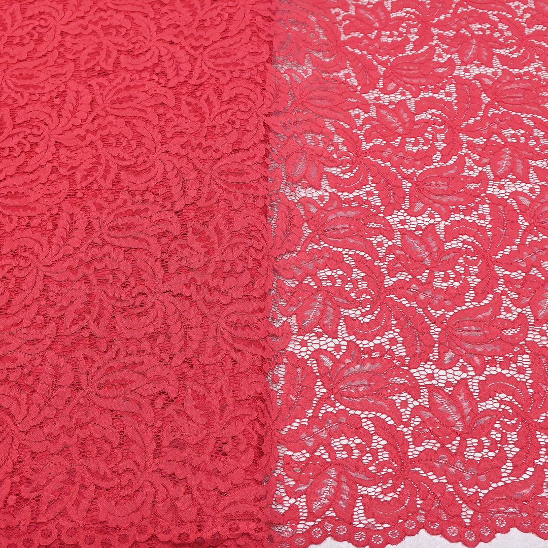 Premium Cord Lace Fabric – Elegant Floral Pattern Designer fabric - AT05826-11
