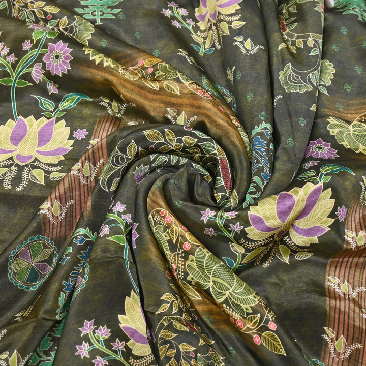 Viscose Crepe Digital Print | Designer Printed Fabric | 001166-03