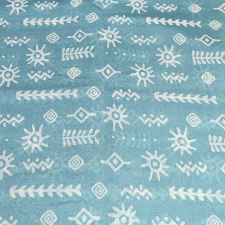 Silk Chanderi Digital Print Fabric – Elegant Designer Printed Fabric-001664-14