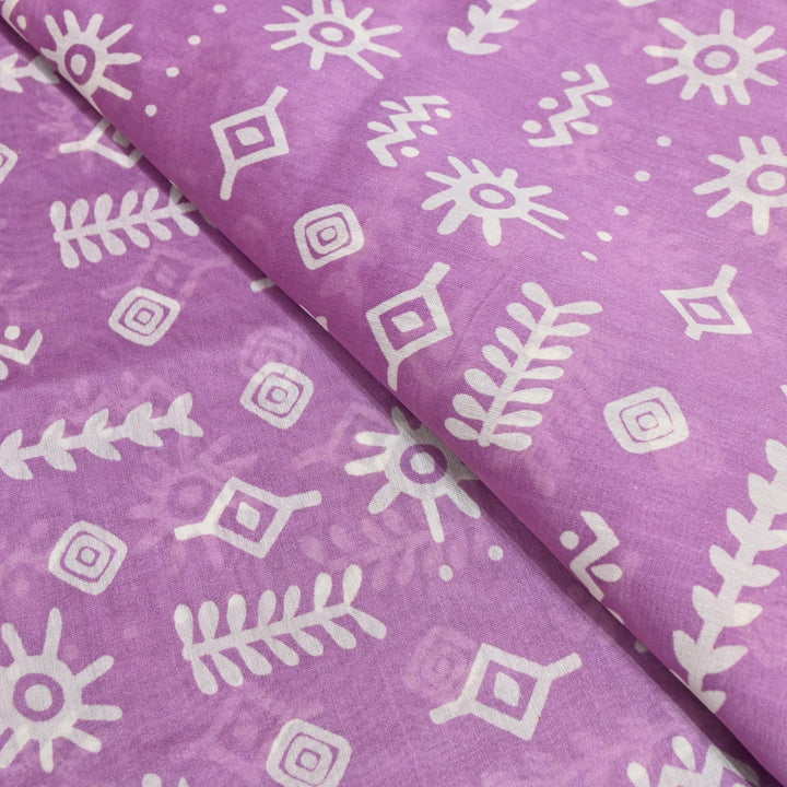 Silk Chanderi Digital Print Fabric – Elegant Designer Printed Fabric-001664-16