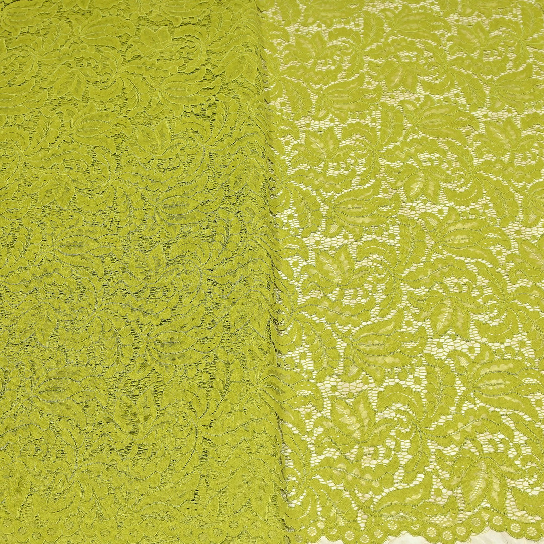 Premium Cord Lace Fabric – Elegant Floral Pattern Designer fabric - AT05826-7