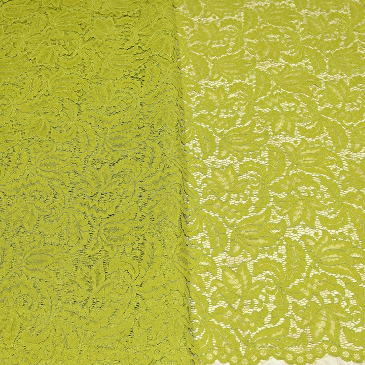 Premium Cord Lace Fabric – Elegant Floral Pattern Designer fabric - AT05826-7