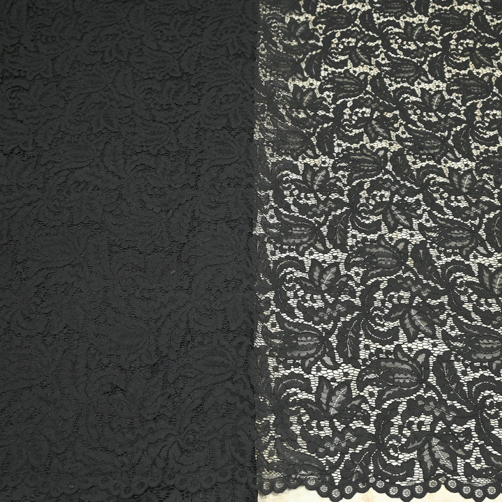 Premium Cord Lace Fabric – Elegant Floral Pattern Designer fabric - AT05826-6
