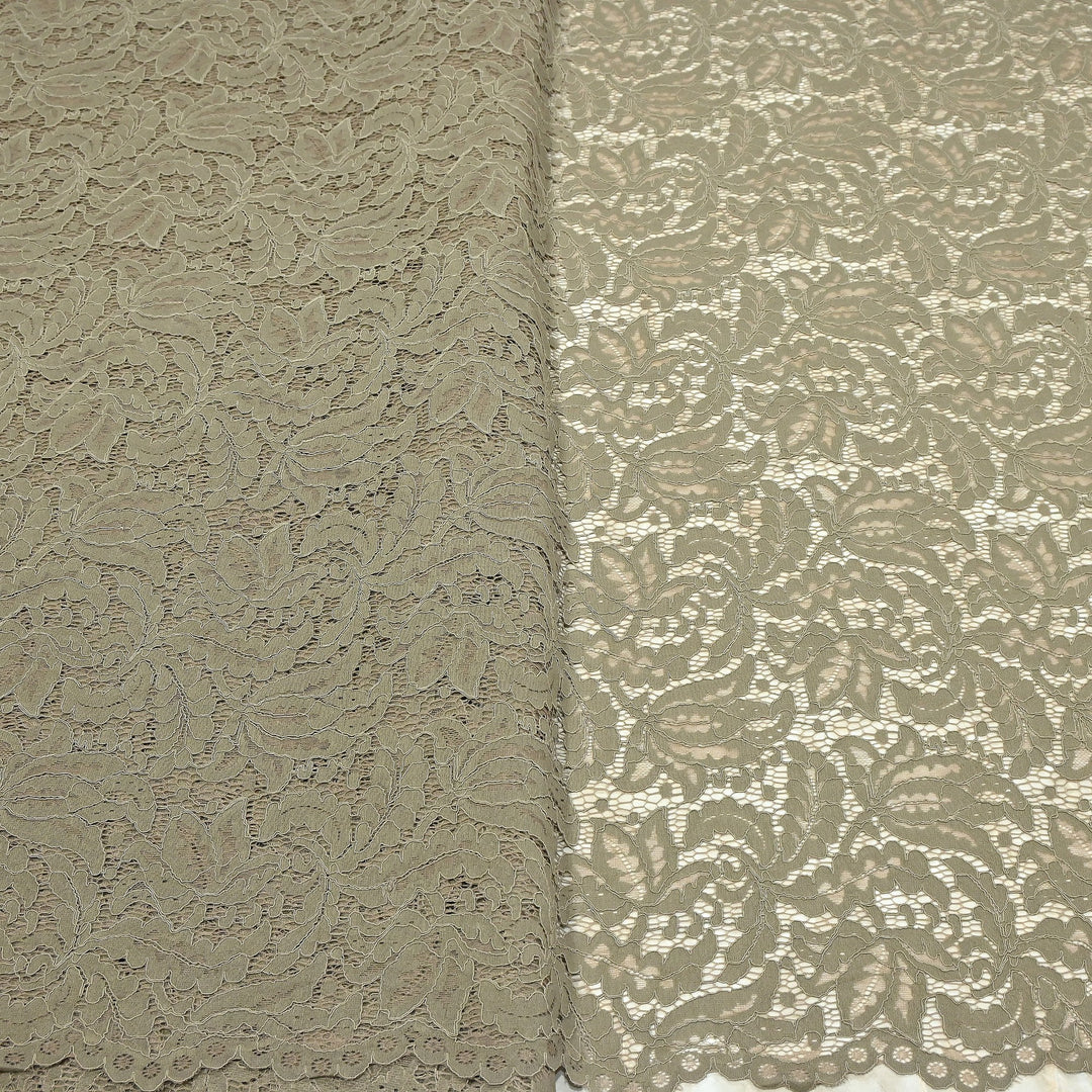 Premium Cord Lace Fabric – Elegant Floral Pattern Designer fabric - AT05826-4
