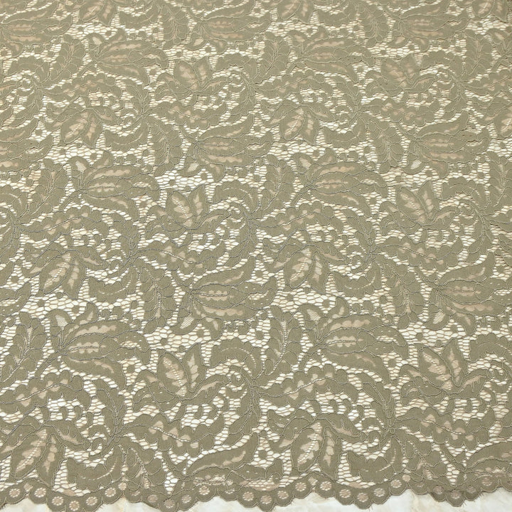 Premium Cord Lace Fabric – Elegant Floral Pattern Designer fabric - AT05826-4