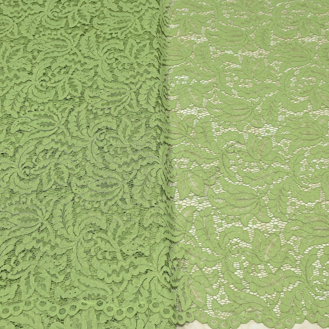 Premium Cord Lace Fabric – Elegant Floral Pattern Designer fabric - AT05826-3
