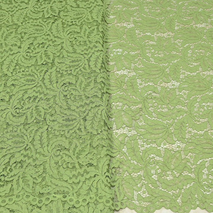 Premium Cord Lace Fabric – Elegant Floral Pattern Designer fabric - AT05826-3
