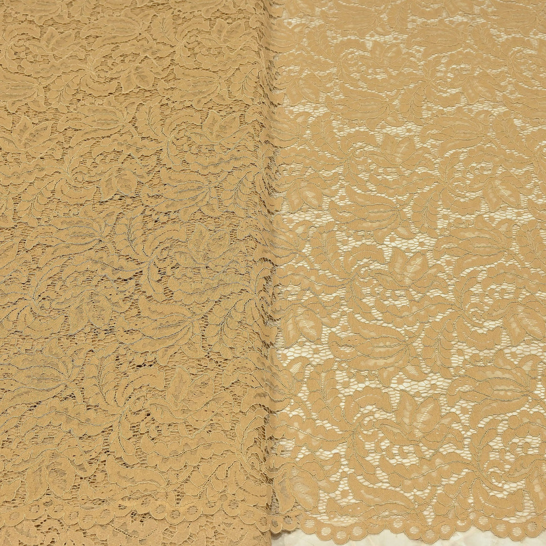 Premium Cord Lace Fabric – Elegant Floral Pattern Designer fabric - AT05826-1