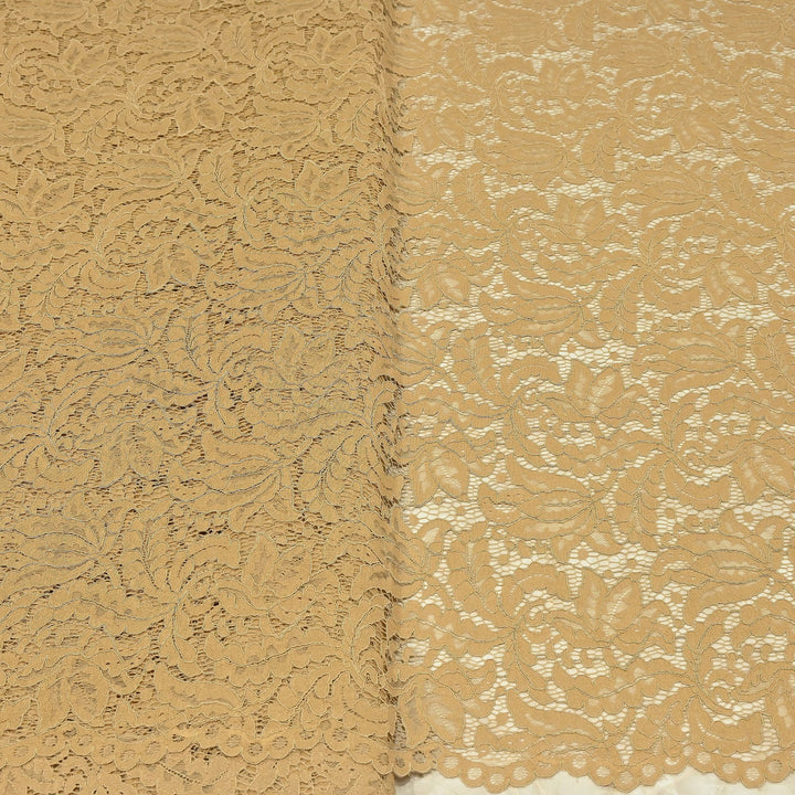 Premium Cord Lace Fabric – Elegant Floral Pattern Designer fabric - AT05826-1