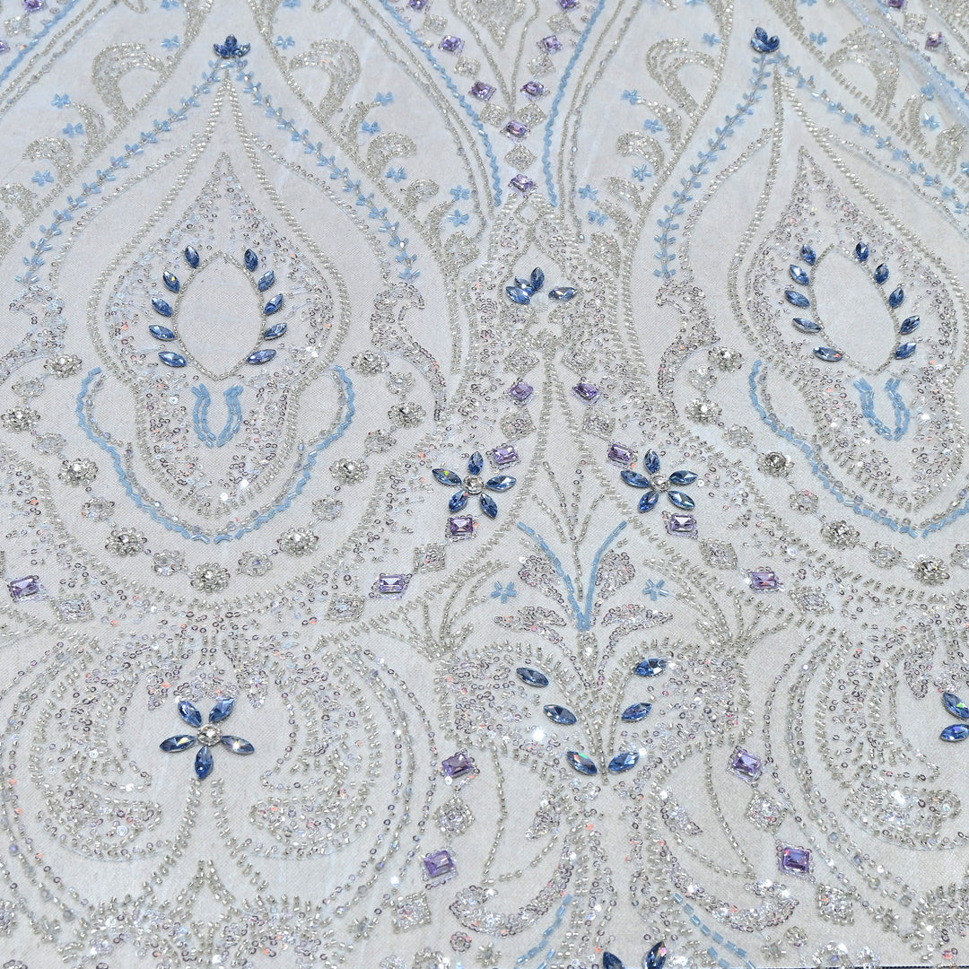 Premium Net with Heavy Sequin & Stone Embroidery – Designer Fabric - IMP060-1