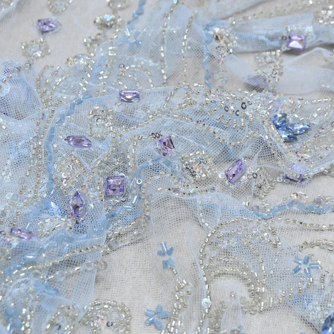Premium Net with Heavy Sequin & Stone Embroidery – Designer Fabric - IMP060-1