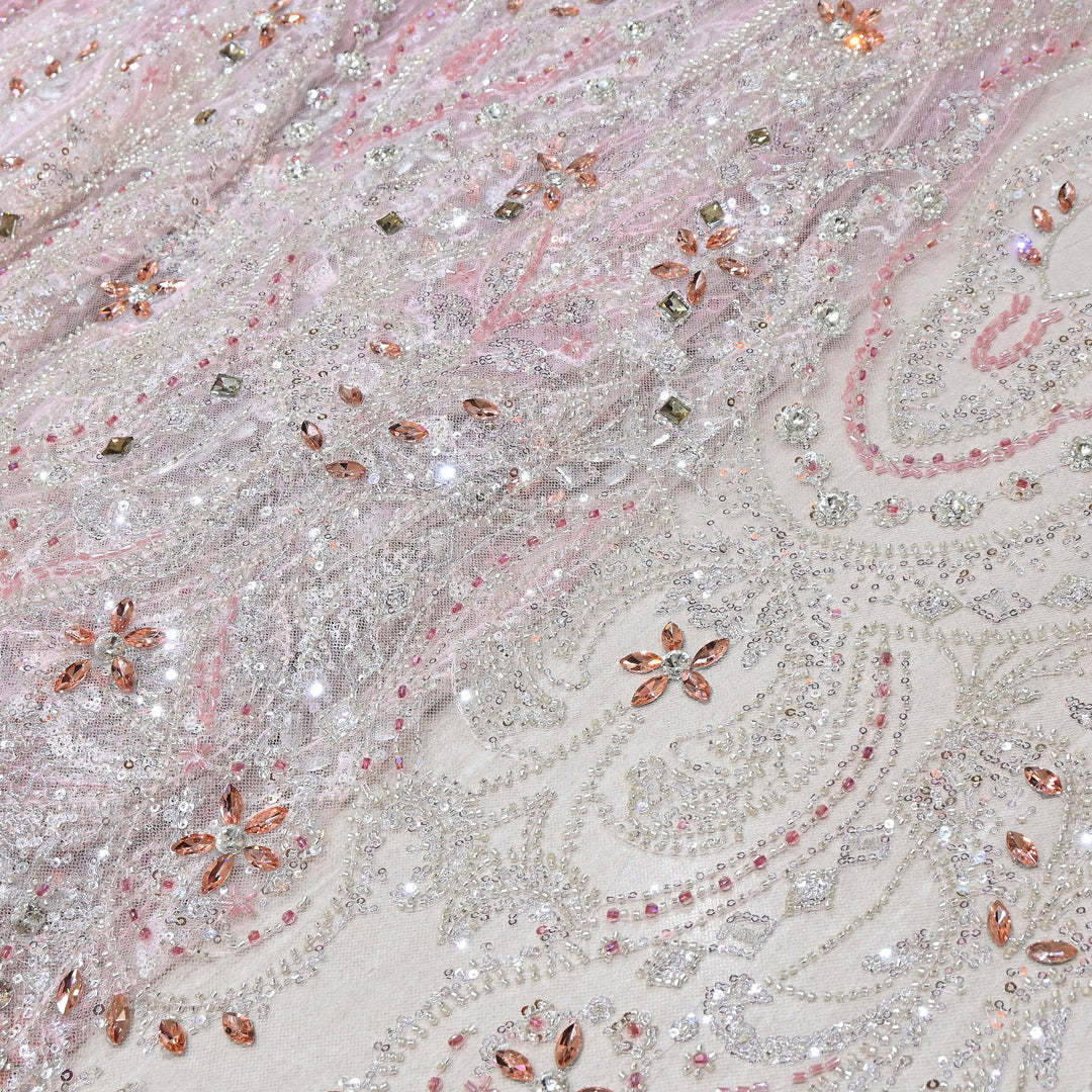 Premium Net with Heavy Sequin & Stone Embroidery – Designer Fabric - IMP060-2