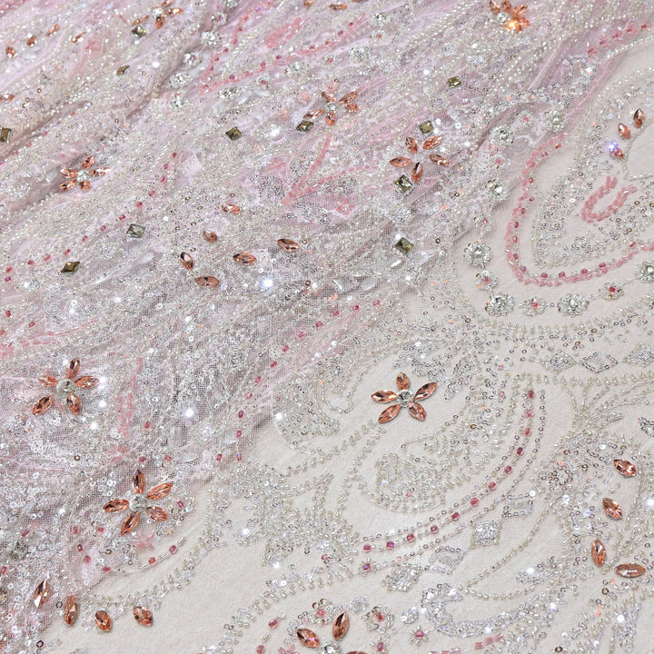 Premium Net with Heavy Sequin & Stone Embroidery – Designer Fabric - IMP060-2