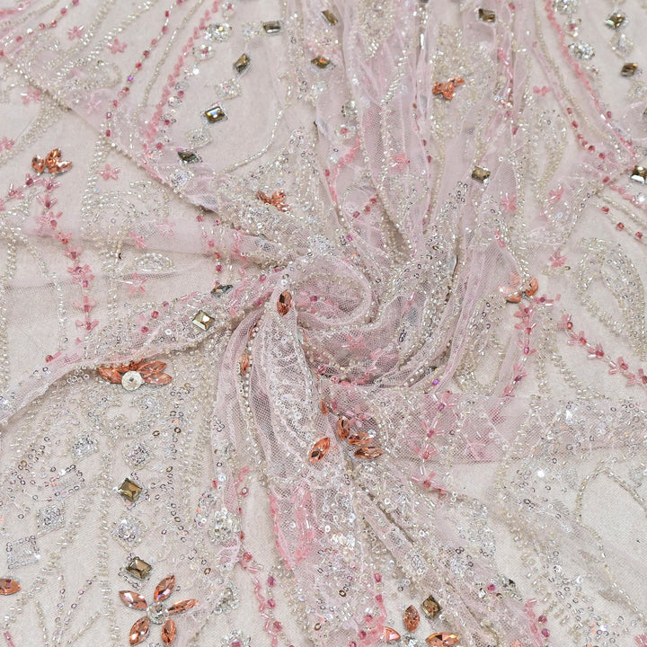 Premium Net with Heavy Sequin & Stone Embroidery – Designer Fabric - IMP060-2