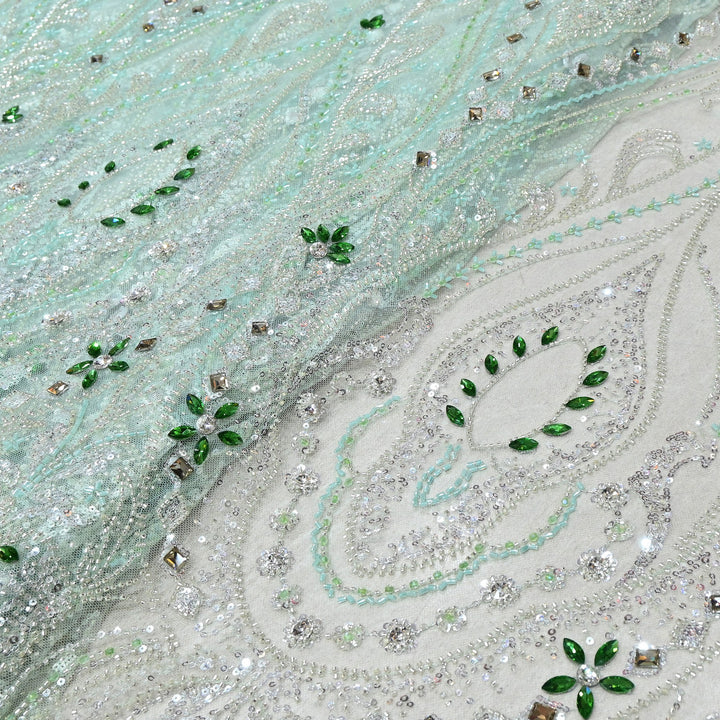 Premium Net with Heavy Sequin & Stone Embroidery – Designer Fabric - IMP060-3