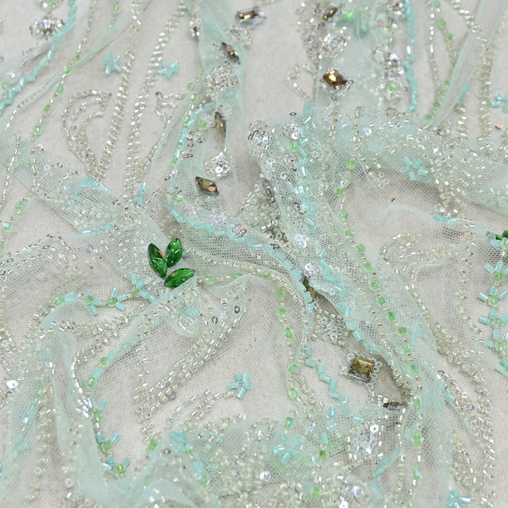 Premium Net with Heavy Sequin & Stone Embroidery – Designer Fabric - IMP060-3